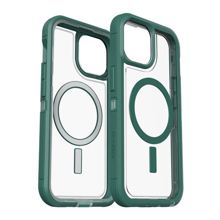 Otterbox Defender Pro Xt Clear Magsafe Case For Apple Iphone 15 / Iphone 14 / Iphone 13, Velvet Evergreen 77-93327